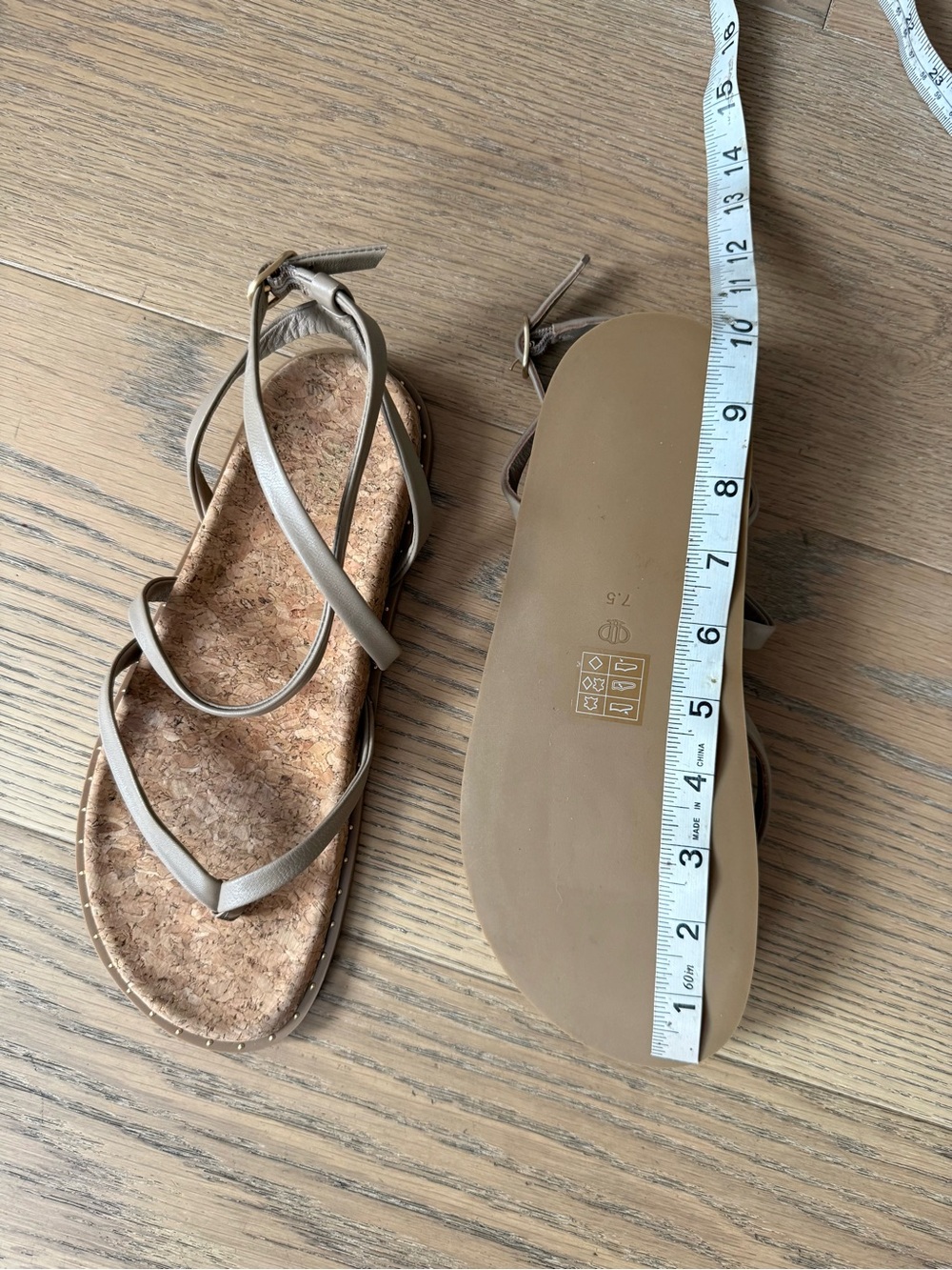 PAIGE Leather Strappy Sandals - Picture 9 of 9